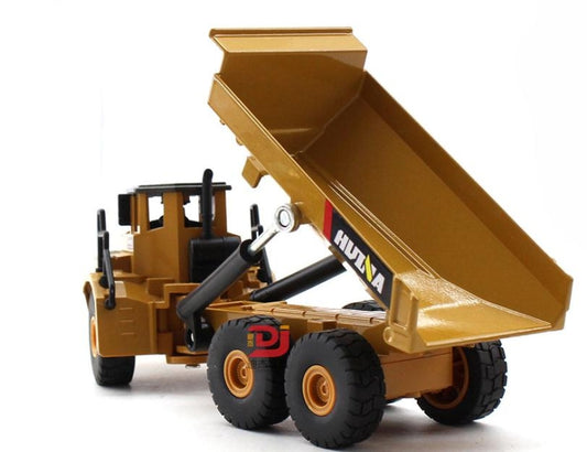 Camion benne articulé en alliage Modèle de camion jouet en alliage pour enfants Ornements de voiture, Camion benne articulé