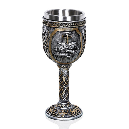 3D Viking Skull Coffee Beer Mug Skull Mug Beer Wine Drink Gift Stainless Steel Knight Decorative Cup for Men