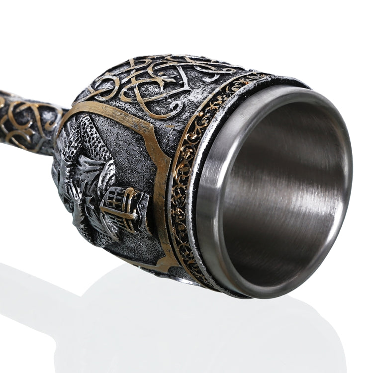 3D Viking Skull Coffee Beer Mug Skull Mug Beer Wine Drink Gift Stainless Steel Knight Decorative Cup for Men