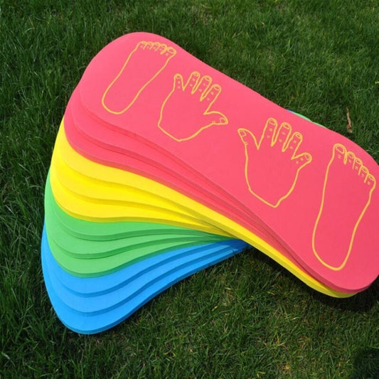 3 planches de coopération mains et pieds en mousse pour l'entraînement sportif en plein air, jouets de jeu de sport pour enfants, livraison de couleur aléatoire, 3 planches de coopération mains et pieds