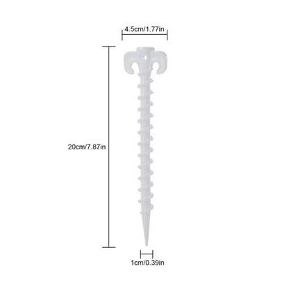 10 PCS/Set Luminous Camping Canopy Tent Ground Screw Pegs Horn Nails Outdoor Climbing Tent Plastic Nails Tent Accessories