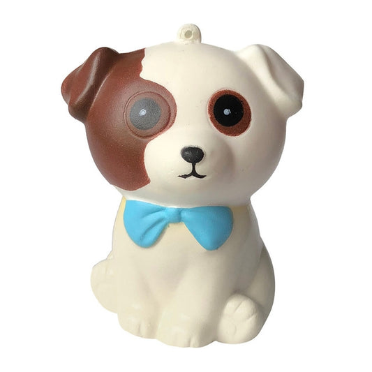 Jouets Squishy à Monter Lentement pour Enfants, Anti-Stress pour Enfants, Cadeau de Noël, Adorable petit chien (blanc), Adorable petit chien (jaune)
