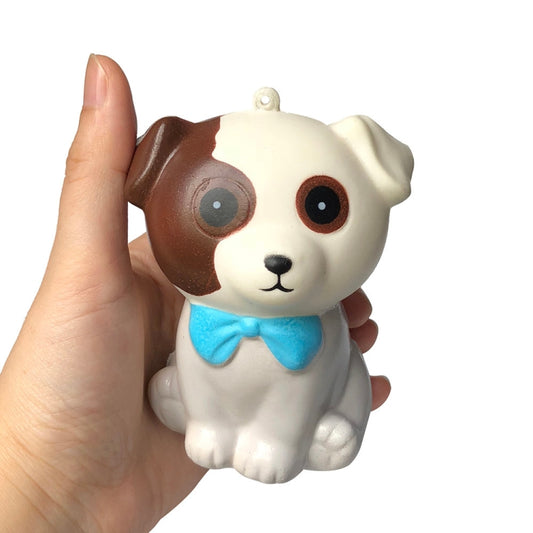Jouets Squishy à Monter Lentement pour Enfants, Anti-Stress pour Enfants, Cadeau de Noël, Adorable petit chien (blanc), Adorable petit chien (jaune)
