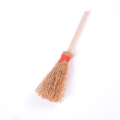 2 balais miniatures en bois pour maison de poupée, accessoires de cuisine ou de patio, jouets éducatifs pour enfants