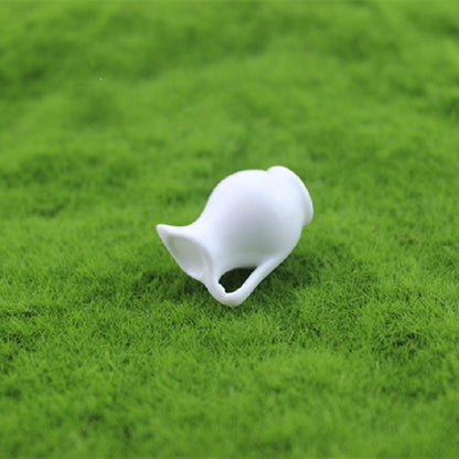 3 mini accessoires de maison de poupée en céramique, vase en céramique