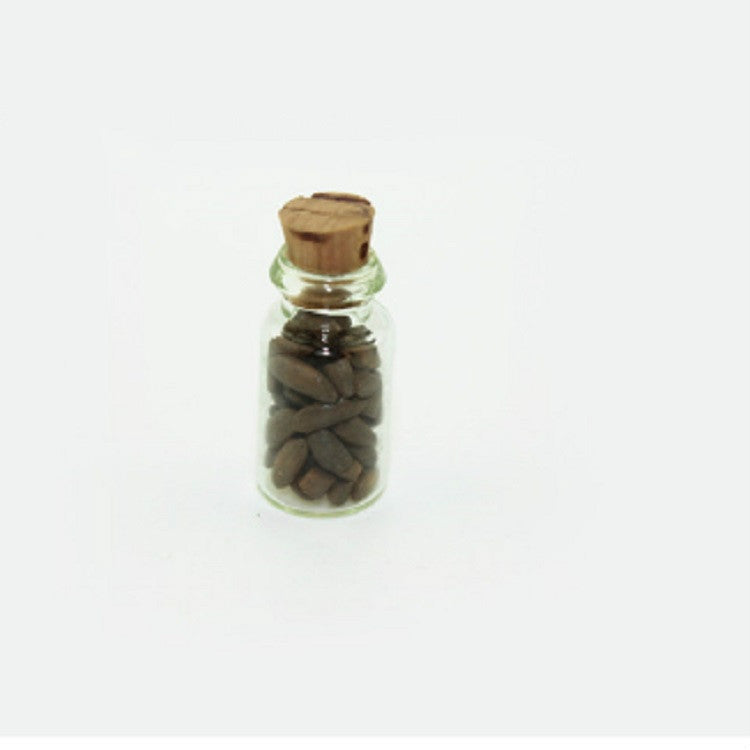 4 PCS / Set Doll House Kitchen Accessories Miniature Glass Food Bottle, Glass Food Bottle
