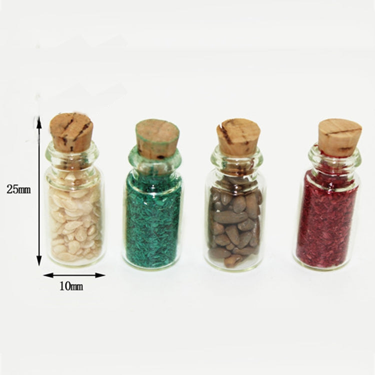 4 PCS / Set Doll House Kitchen Accessories Miniature Glass Food Bottle, Glass Food Bottle