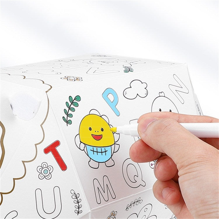 3D Graffiti Assembling DIY Manual Folding Paperboard Children Educational Toys, Lucky Sheep, Mini Circus, Candy Car