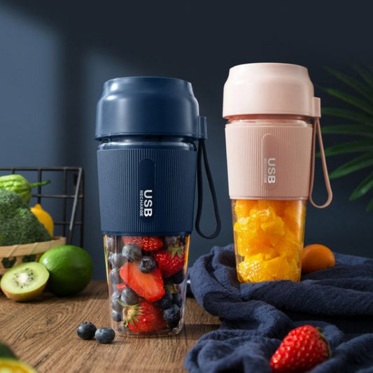 Mixeur Portable Mini Blender Électrique Mixeur Portable, Style 2 (Rose), Style 2 (Bleu Marine)