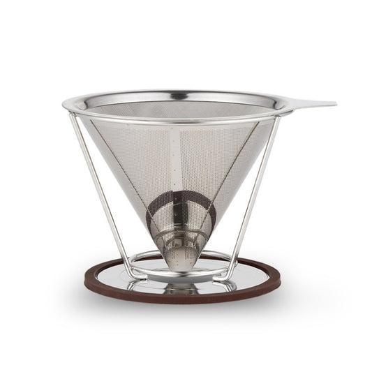 Filtre Cône Acier Inoxydable Cartouche Filtrante Thé Café Sans Papier Filtre, Filtre Acier Inoxydable