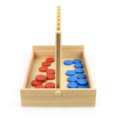 Jouets Éducatifs en Bois pour Enfants - Dames/Checkers Verticales, Dames Verticales