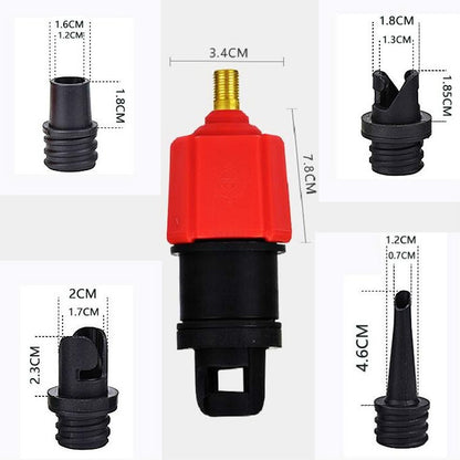 Adaptateur de valve d'air pour paddle de surf, bateau pneumatique, lit gonflable, adaptateur de pompe à air de voiture, adaptateur de pompe à air (rouge), adaptateur de pompe à air (bleu)