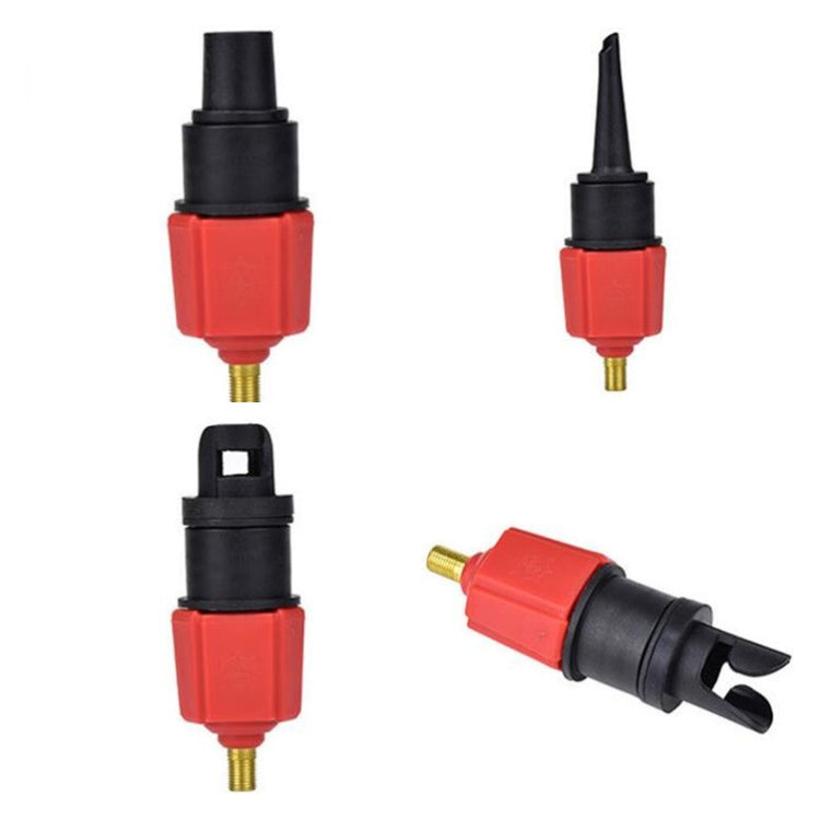 Adaptateur de valve d'air pour paddle de surf, bateau pneumatique, lit gonflable, adaptateur de pompe à air de voiture, adaptateur de pompe à air (rouge), adaptateur de pompe à air (bleu)
