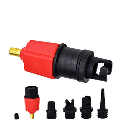 Adaptateur de valve d'air pour paddle de surf, bateau pneumatique, lit gonflable, adaptateur de pompe à air de voiture, adaptateur de pompe à air (rouge), adaptateur de pompe à air (bleu)