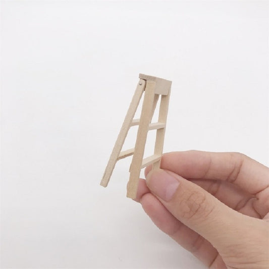 3 PCS Maison de poupée 1:12 Meubles Miniature Échelle en bois, Échelle en bois