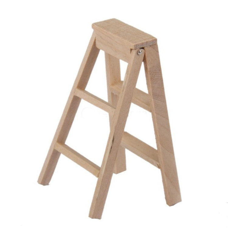 3 PCS Maison de poupée 1:12 Meubles Miniature Échelle en bois, Échelle en bois