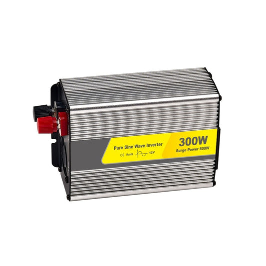 Inversor de corriente SUVPR DY-LG300S de onda sinusoidal pura para coche, 300 W, 24 V CC a 220 V CA, 50 Hz, con toma de corriente universal, 300 W, 12 V CC y 24 V CC.