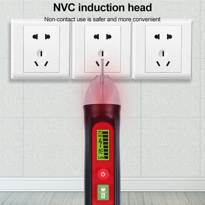WINTACT WT3010  LED AC Voltage Tester Non-Contact Detector Pen 12-1000V AC Voltage Detector, WINTACT WT3010