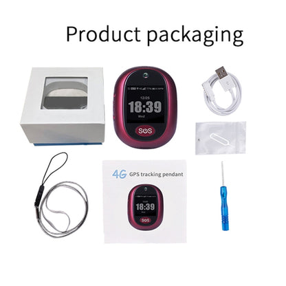 REACHFAR RF-V45-A Mini Touch Screen GPS Smart Tracker Pendant, Support SOS / Camera / Health Management / 4G LTE, For Asia/Europe/Africa, RF-V45-A Touch Screen