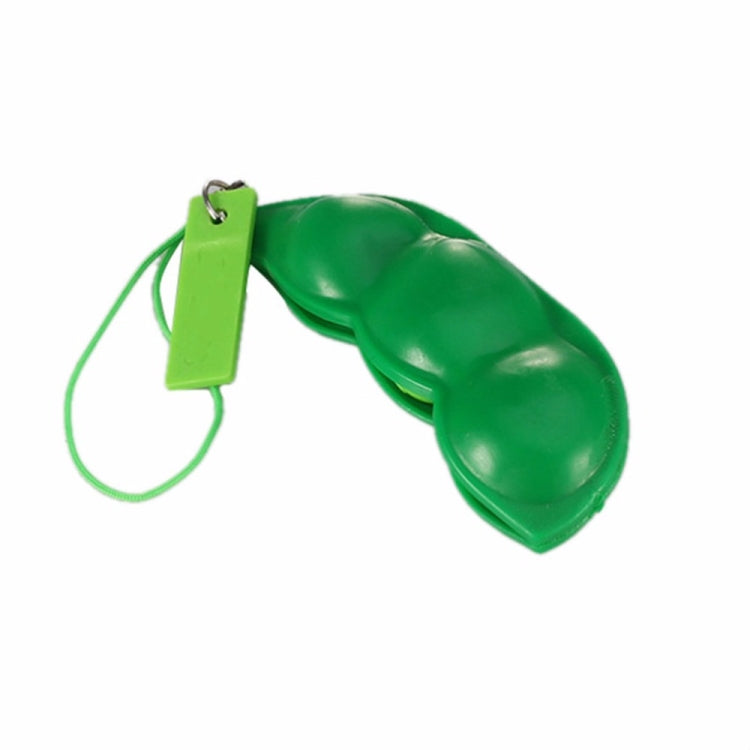 3 PCS Créatif Extrusion Pois Soja Jouet Anti-Stress Porte-clés, Expression Aléatoire, Extrusion Pois