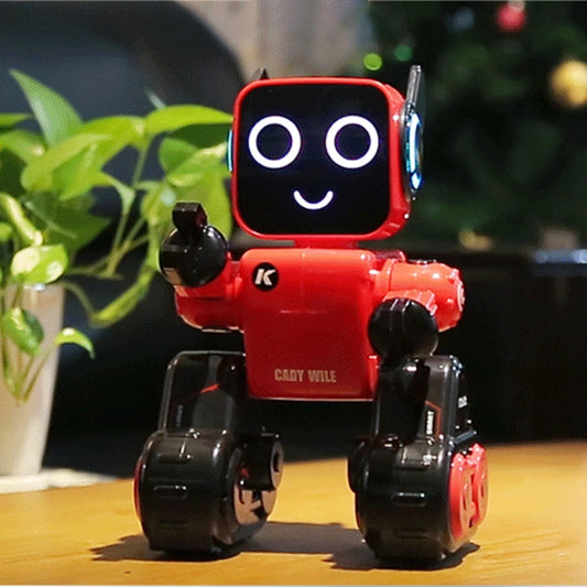 JJR/C R4 Cady Wile Robot-conseiller intelligent télécommandé 2.4 GHz avec lumière LED colorée, portée de la télécommande&nbsp;: 15&nbsp;m, à partir de 8&nbsp;ans, R4