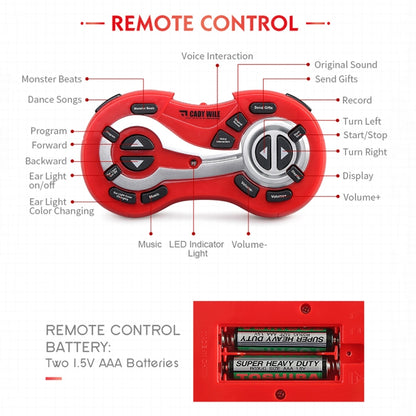 JJR/C R4 Cady Wile Robot de Gestion d'Argent Robo-Advisor Intelligent 2,4 GHz avec Télécommande et Lumière LED Colorée, Distance de Contrôle à Distance : 15m, Âge : 8 Ans et Plus, R4