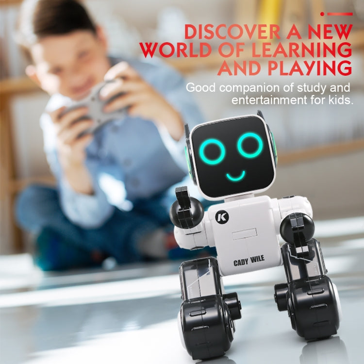 JJR/C R4 Cady Wile Robot de Gestion d'Argent Robo-Advisor Intelligent 2,4 GHz avec Télécommande et Lumière LED Colorée, Distance de Contrôle à Distance : 15m, Âge : 8 Ans et Plus, R4