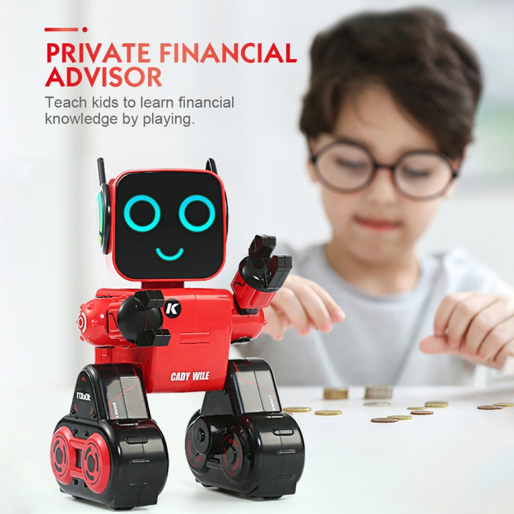 JJR/C R4 Cady Wile Robot de Gestion d'Argent Robo-Advisor Intelligent 2,4 GHz avec Télécommande et Lumière LED Colorée, Distance de Contrôle à Distance : 15m, Âge : 8 Ans et Plus, R4