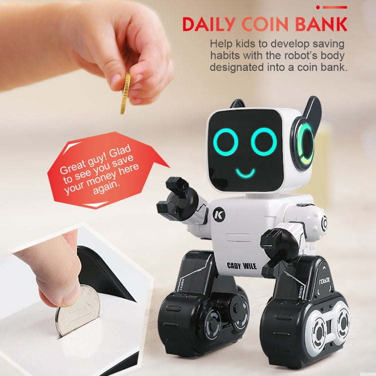 JJR/C R4 Cady Wile Robot de Gestion d'Argent Robo-Advisor Intelligent 2,4 GHz avec Télécommande et Lumière LED Colorée, Distance de Contrôle à Distance : 15m, Âge : 8 Ans et Plus, R4