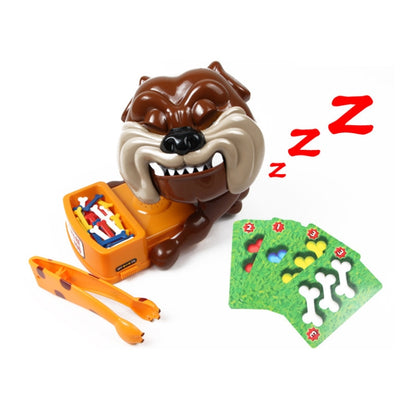 Jeu familial amusant et délicat, Chien méchant voleur d'os, Chien méchant mordeur de main