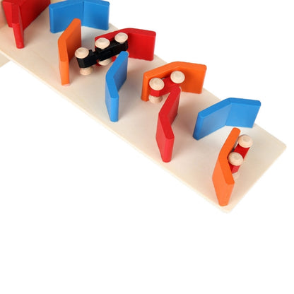 Jouets éducatifs en bois Poulie à rail, Poulie à rail