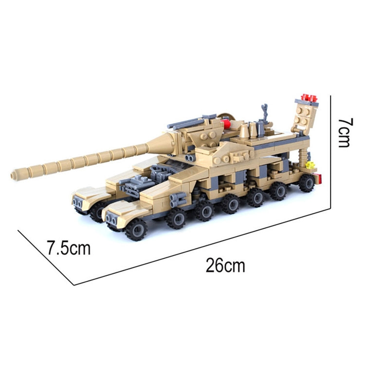 KAZI Super Tanks Blocs de construction 16 en 1 Briques Modèle Brinquedos Jouets, Âge recommandé : 6 ans et plus, 84031