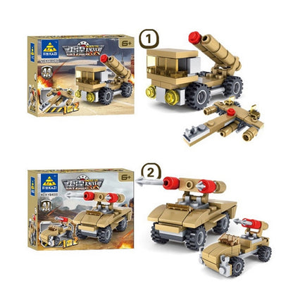 KAZI Super Tanks Blocs de construction 16 en 1 Briques Modèle Brinquedos Jouets, Âge recommandé : 6 ans et plus, 84031
