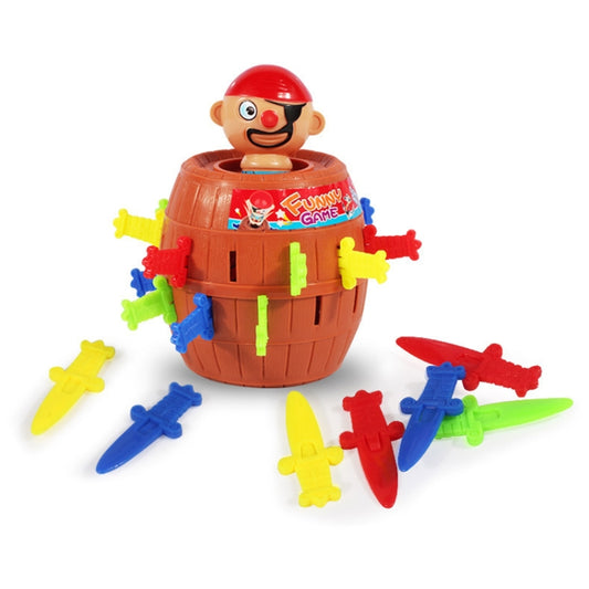 Lot de 2 jeux de société Tricky Toys : L'Oncle Pirate et son Épée à Insérer dans un Tonneau, jeu de table sur le thème des pirates.