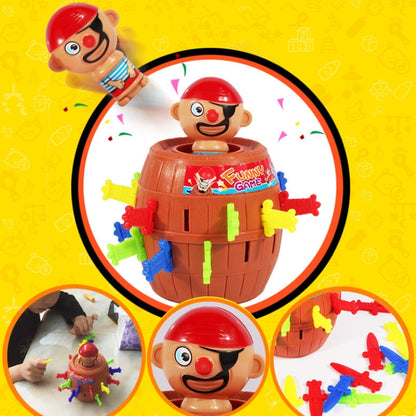 2 PCS Nouveautés amusantes Jeu de table L'Oncle Pirate Insérer une Épée dans le Tonneau, Tonneau Pirate