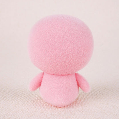 Petites poupées pingouins flocage PVC mignonnes, jouet pour enfants, cadeau d'anniversaire, taille : 4*4*5.5cm, Pingouin rose, Pingouin bleu