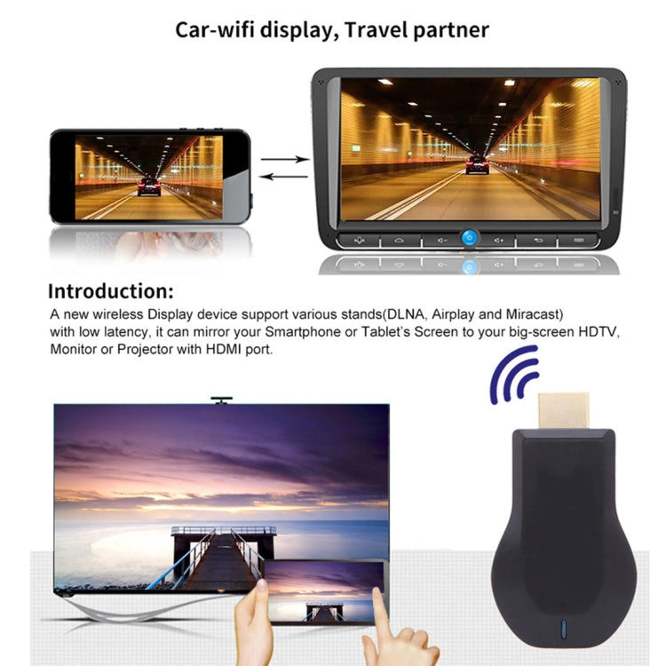 M9 Plus Wireless WiFi Display Dongle Receiver Airplay Miracast DLNA 1080P HDMI TV Stick, M9 Plus