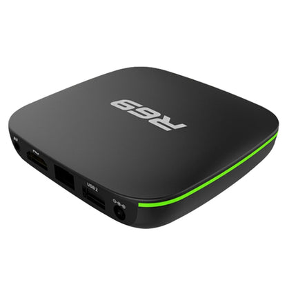 R69 1080P HD Smart TV BOX Android 4.4 Media Player with Remote Control, Quad Core Allwinner H3, RAM: 1GB, ROM: 8GB, 2.4G WiFi, LAN, EU Plug, 1GB+8GB