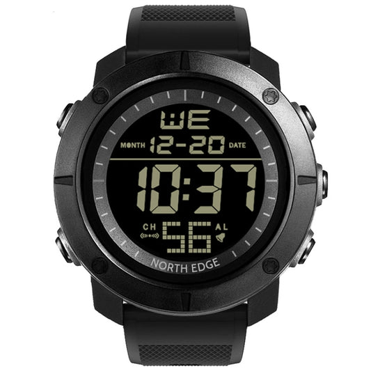 Montre connectée TANK North Edge pour homme, style militaire professionnel, étanche, idéale pour les sports de plein air comme la course à pied et la natation.
