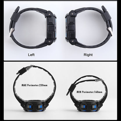SKMEI 1258 Multifunctional Outdoor Sports Noctilucent Waterproof Wrist Watch, Size: S