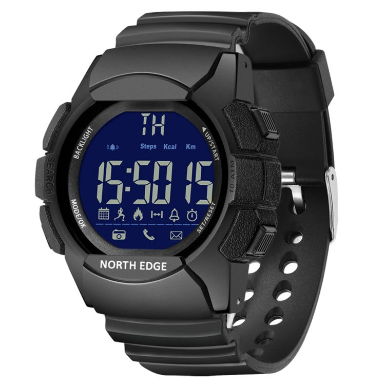 Montre Intelligente Multifonctionnelle Bluetooth NORTH EDGE AK avec Rétroéclairage LED, Support Rappel d'Appel Entrant, Chronomètre Intelligent, Rappel d'Information, AK