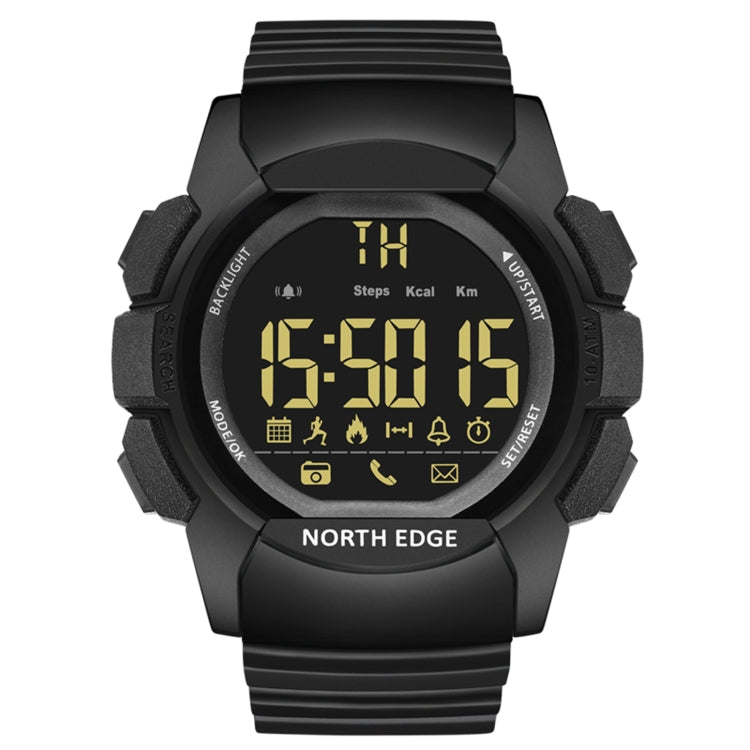 Montre Intelligente Multifonctionnelle Bluetooth NORTH EDGE AK avec Rétroéclairage LED, Support Rappel d'Appel Entrant, Chronomètre Intelligent, Rappel d'Information, AK