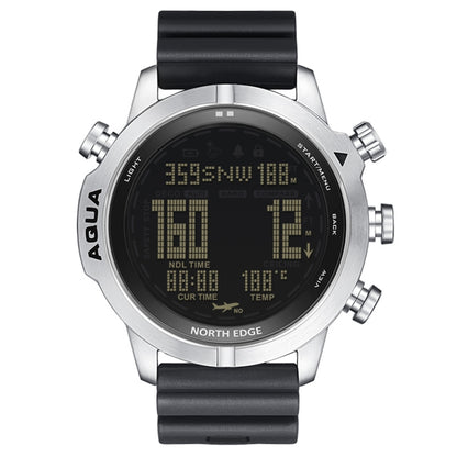Montre connectée de plongée sous-marine NORTH EDGE AQUA, étanche 100 m, avec affichage lumineux et mode boussole, AQUA