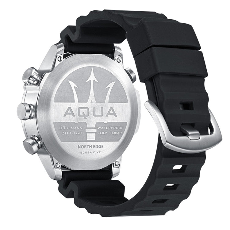 Montre connectée de plongée sous-marine NORTH EDGE AQUA, étanche 100 m, avec affichage lumineux et mode boussole, AQUA