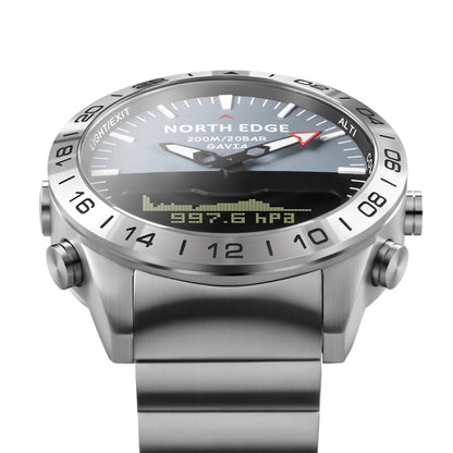 North Edge GAVIA Herren Outdoor Sport 50m Wasserdichte Smart Digitaluhr Taucheruhr, Unterstützung Barometer & Schrittzähler, GAVIA