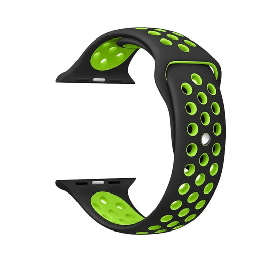 For Apple Watch Series 10 42mm / 9&8&7 41mm / SE 3&SE 2&6&SE&5&4 40mm / 3&2&1 38mm Fashionable Classical Silicone Sport Watch Band(Grey White), WA1230A, WA1230B, WA1230BG, WA1230BH, WA1230BL, WA1230BM, WA1230BR, WA1230BY, WA1230C, WA1230D, WA1230DW    ...