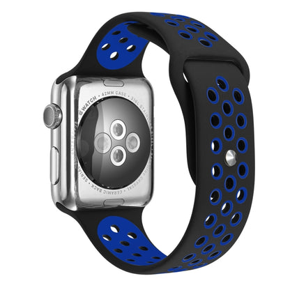 For Apple Watch Series 10 42mm / 9&8&7 41mm / SE 3&SE 2&6&SE&5&4 40mm / 3&2&1 38mm Fashionable Classical Silicone Sport Watch Band(Grey White), WA1230A, WA1230B, WA1230BG, WA1230BH, WA1230BL, WA1230BM, WA1230BR, WA1230BY, WA1230C, WA1230D, WA1230DW    ...