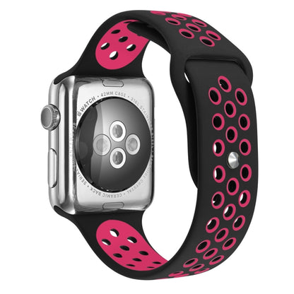 For Apple Watch Series 10 42mm / 9&8&7 41mm / SE 3&SE 2&6&SE&5&4 40mm / 3&2&1 38mm Fashionable Classical Silicone Sport Watch Band(Grey White), WA1230A, WA1230B, WA1230BG, WA1230BH, WA1230BL, WA1230BM, WA1230BR, WA1230BY, WA1230C, WA1230D, WA1230DW����...