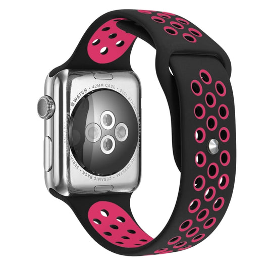 For Apple Watch Series 10 42mm / 9&8&7 41mm / SE 3&SE 2&6&SE&5&4 40mm / 3&2&1 38mm Fashionable Classical Silicone Sport Watch Band(Grey White), WA1230A, WA1230B, WA1230BG, WA1230BH, WA1230BL, WA1230BM, WA1230BR, WA1230BY, WA1230C, WA1230D, WA1230DW    ...
