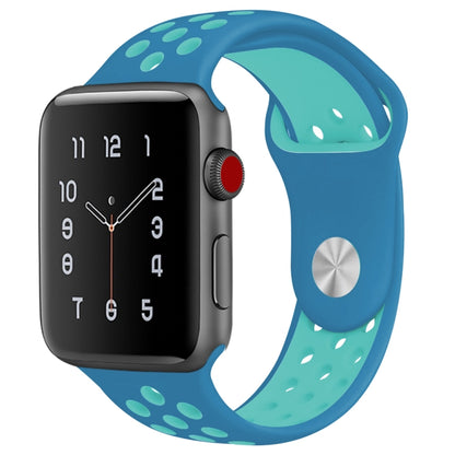 For Apple Watch Series 10 42mm / 9&8&7 41mm / SE 3&SE 2&6&SE&5&4 40mm / 3&2&1 38mm Fashionable Classical Silicone Sport Watch Band(Grey White), WA1230A, WA1230B, WA1230BG, WA1230BH, WA1230BL, WA1230BM, WA1230BR, WA1230BY, WA1230C, WA1230D, WA1230DW����...